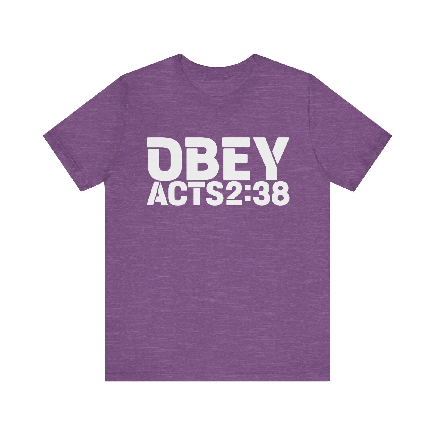 OBEY Acts2:38 Unisex Jersey Short Sleeve Tee