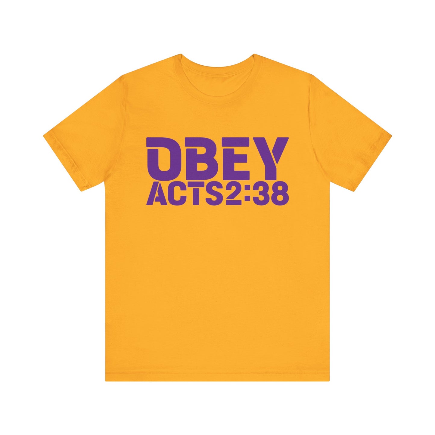 OBEY Acts2:38 Unisex Jersey Short Sleeve Tee
